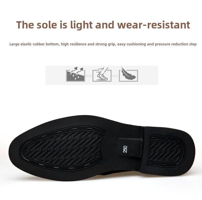 Men's Large Size Breathable Cowhide Leather Formal Shoes, Sizes 45-46, Lace-Up Casual Business Style.