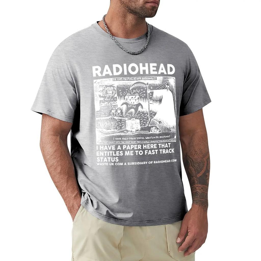 NEU Radiohead North America Tour 2024 T Shirt Men Concert Tee Tshirt Men's Basic Short Sleeve T-Shirt