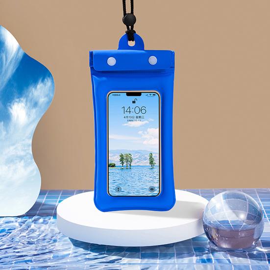 Waterproof Phone Pouch Fastener Tape Touchscreen Clear Window Leakproof Lanyard PVC Universal Phone Dry Bag Case Protector Phone Accessories