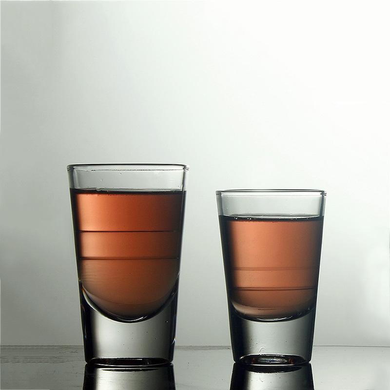 15ml/30ml/80ml/120ml Shotglas mit dickem Boden Spirituosenglas Wodkaglas Vintage Transparent High End Ausländisches Weinglas Trinkgeschirr