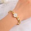Titanium steel  advanced sense vacuum plating stainless steel four-leaf clover  female non-fading  jewelry