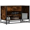 VidaXL Shoe Bench Smoked Oak Engineered Wood and Metal, Bench, Hallway Bench, Hallway Seat, Bench of 849226