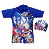 Boys' Cartoon Character Swimsuit Set with Hat