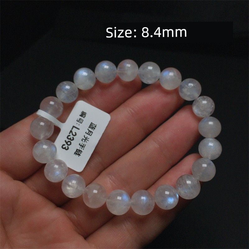 

Blue Moonlight Leak-Picking Cream Body Crystal Single Loop Bracelet 95#