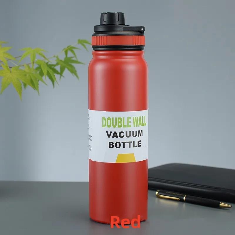 600/800ML Outdoor Thermos Kettle Water Bottle with Tea Filter Stainless Steel Travel Insulated Cup Leak-proof Sports Flask
