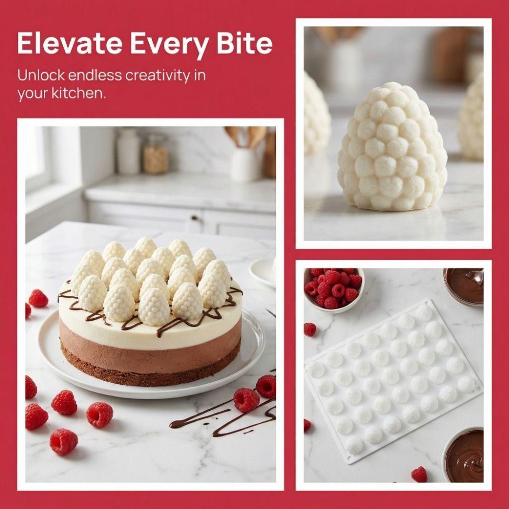 Reusable Mousse Cake Mold Raspberry Chocolate Dessert Mold Pudding Mould  Afternoon Tea