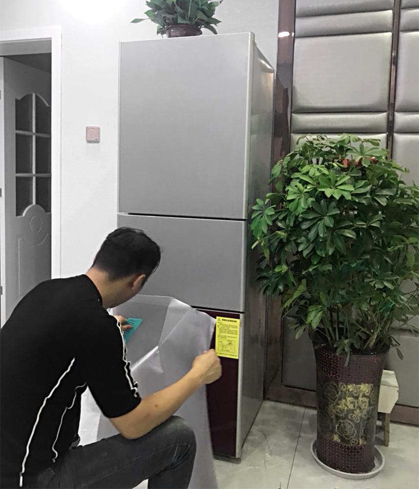 Metal Style Wallpaper Decorative Peel and Stick Film Brushed Silver/Gold Contact Paper PVC Waterproof House Appliance DIY Decal