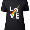 Gay Pride Monat Daunisex T-Shirt Liebe Ist Regenbogen Blitz Geschenk Vintage Unisex Weich Atmungsaktiv Vielseitig Stilvoll