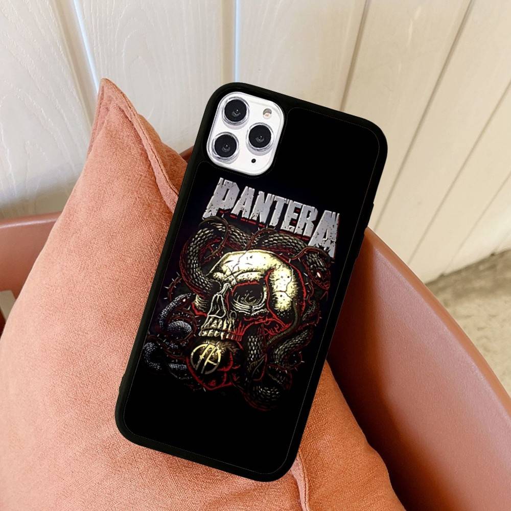 Dark Heavy Metal Rock P-PanteraS Band For IPhone 11 12 13 14 15 16 17 Pro Max Plus TPU+PC Shockproof Back Phone Cases