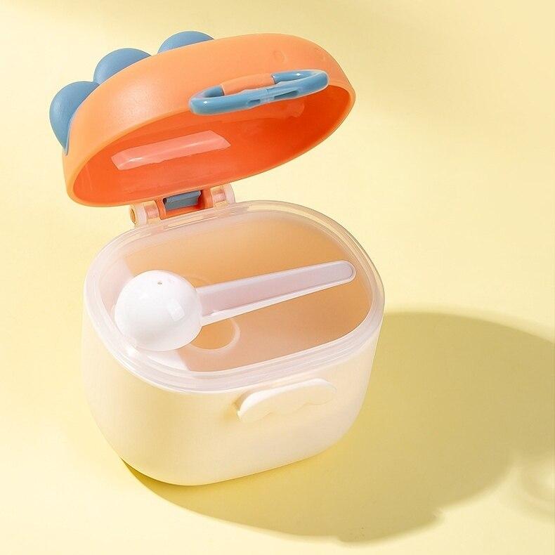Baby Formula Storage Container, 400ml, Orange, Plastic/Silicon, for Infant Formula
