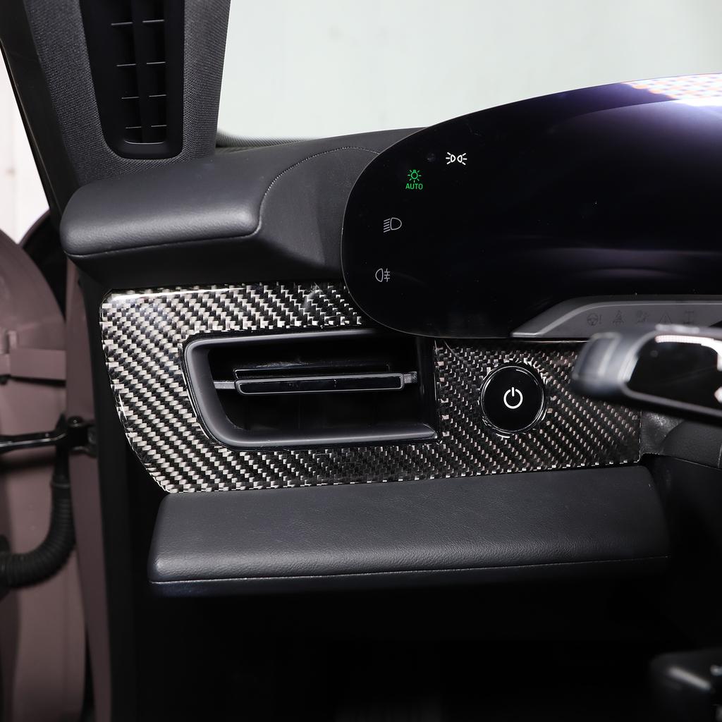 For Porsche Taycan    2022 Soft Carbon Fiber Car Side Air Vent Outlet Cover Trim Sticker Car