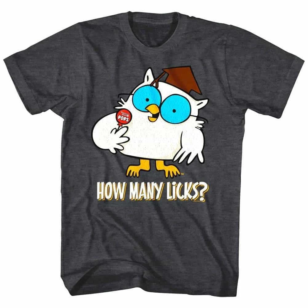 Tootsie Roll Pops Mr Owl How Many Licks Men s T Shirt 4XL