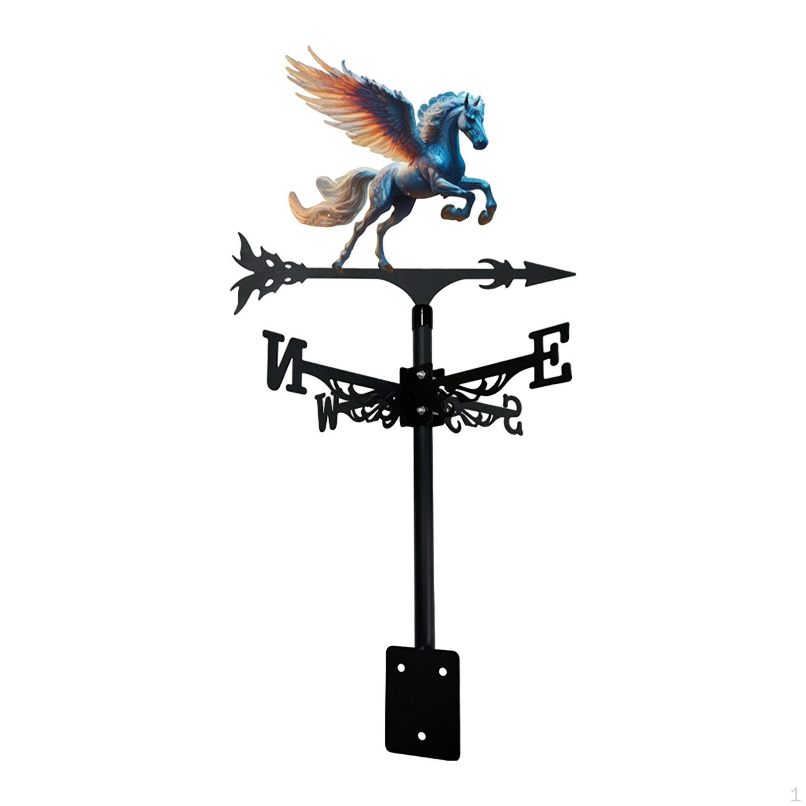 

Vane in The Shape of A Horse, Easy Assembly, Vintage Design, Weathercock, Iron Art Ornament for Style A