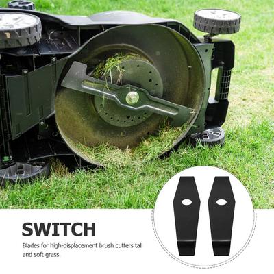 Thickened 2T Thicken Trimmer Smooth Surface Hardened Steel Lawn Mower Cutter Practical Black Weeding Machine Cutter Brushcutter