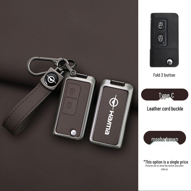 Haima Knight S7/M5 Car Key Cover: 34th Gen Metal Shell with Buckle for Men & Women