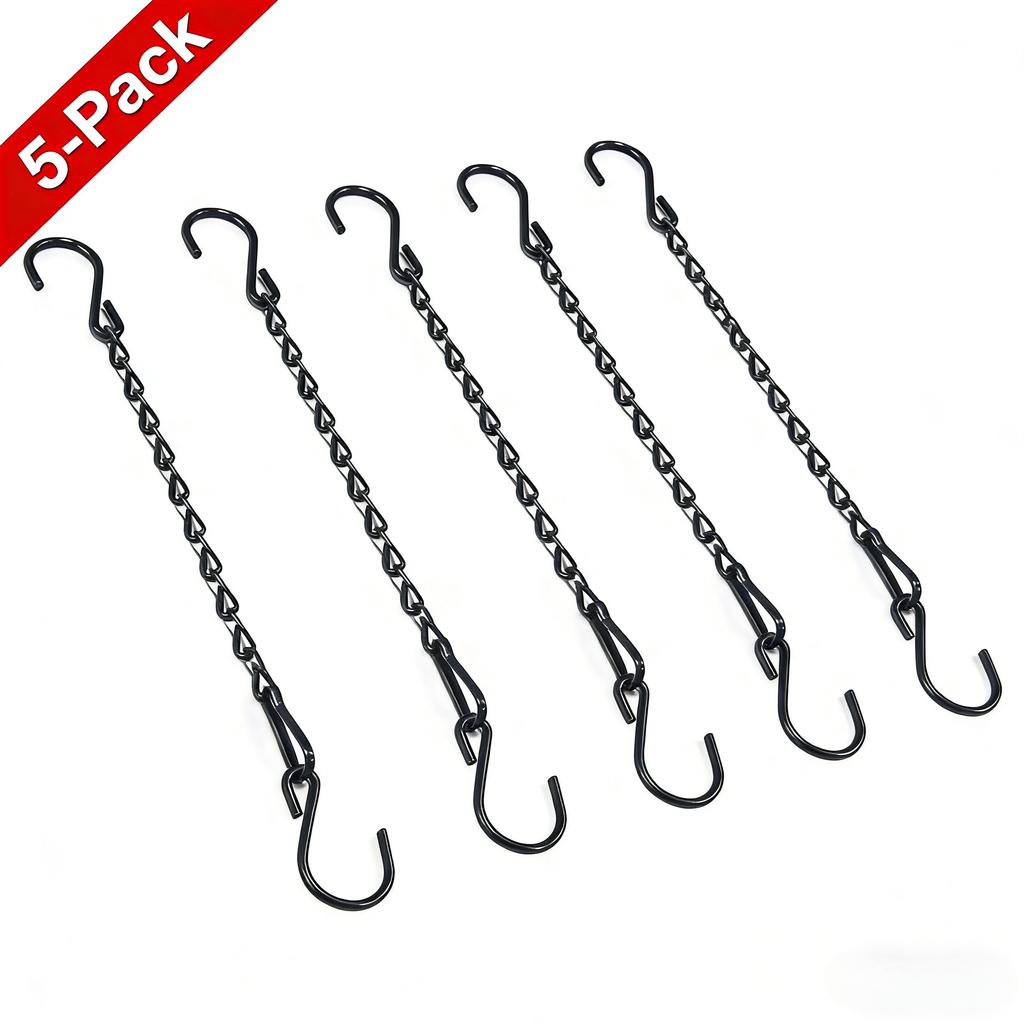 Catene Metalliche Resistenti da Appendere con Ganci a S, Perfette per Mangiatoie per Uccelli, Cartelli e Decorazioni, Ampiamente Utilizzate per Appendere all'Interno e all'Esterno