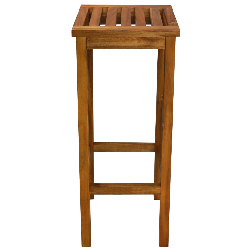 Bar Stool Set 2 pcs Solid Acacia Wood