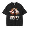T-shirt Joker Hip Hop Vintage Lavata Film Vecchia Scuola Top Magliette T-shirt Oversize Manica Corta Felpe Unisex Cotone