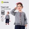 Baby Girl 100% Cotton Ruffle Knit Cardigan
