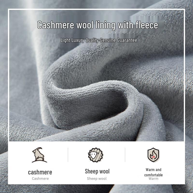 MONTAGUT Men's Winter Wool Cashmere Blend Round Neck Sweater