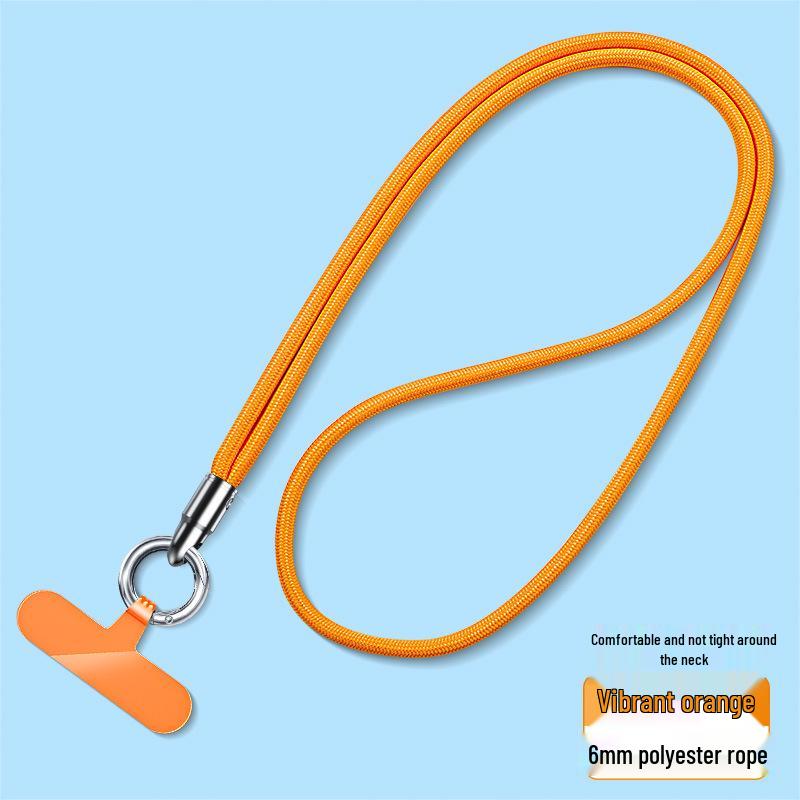 Wrist and Neck Mobile Phone Lanyard with Finger Ring and Anti-Drop Strap