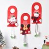 Christmas Hanging Decoration Velvet Santa Claus Elf Doll Label Hanging Ornament Xmas Tree Pendant Merry Christmas Supplies