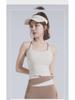 Women's Thin Strap Sports Bra with Chest Pad - Yoga and Fitness Vest Top