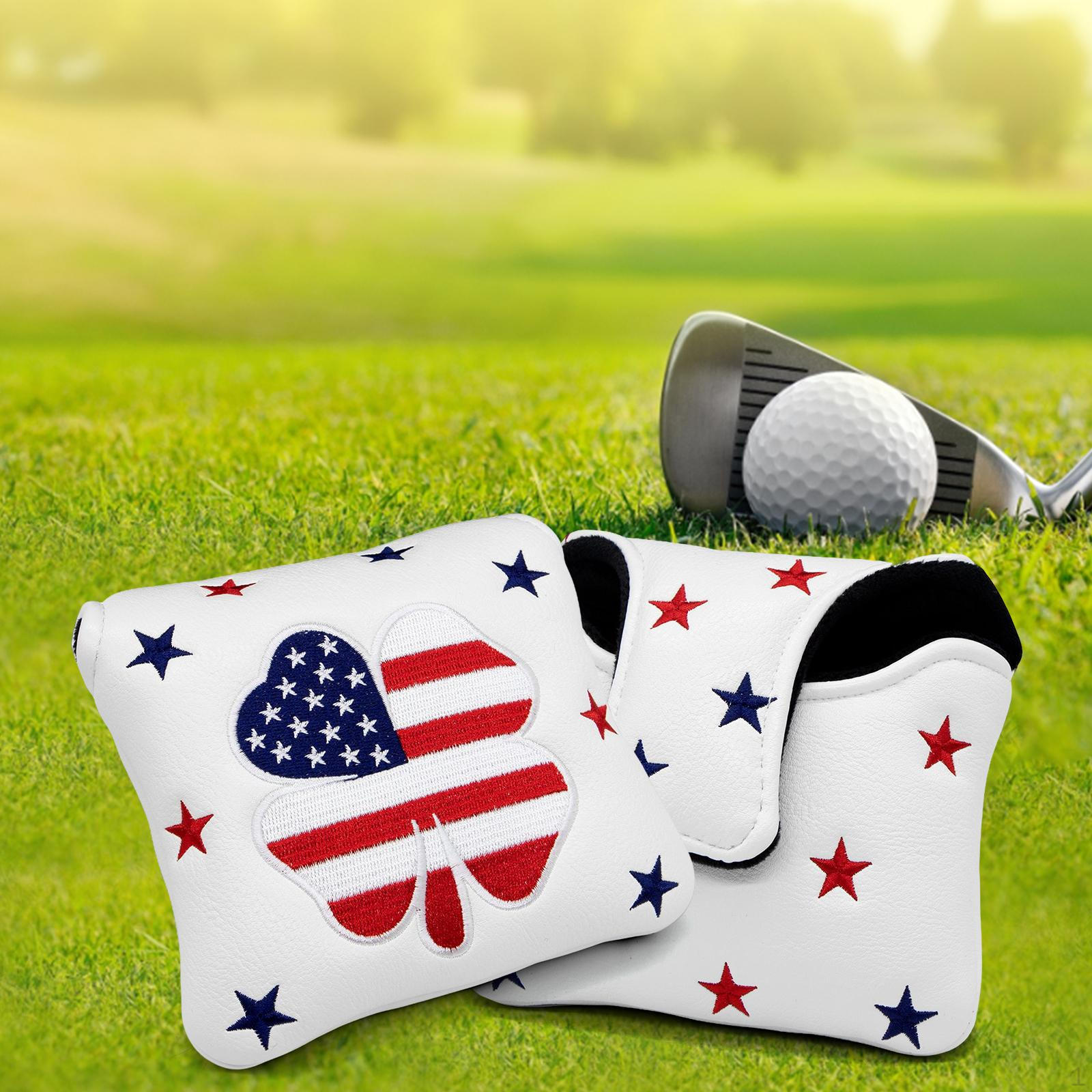 Golf Putter Mallet Head Cover Magnetic Closure