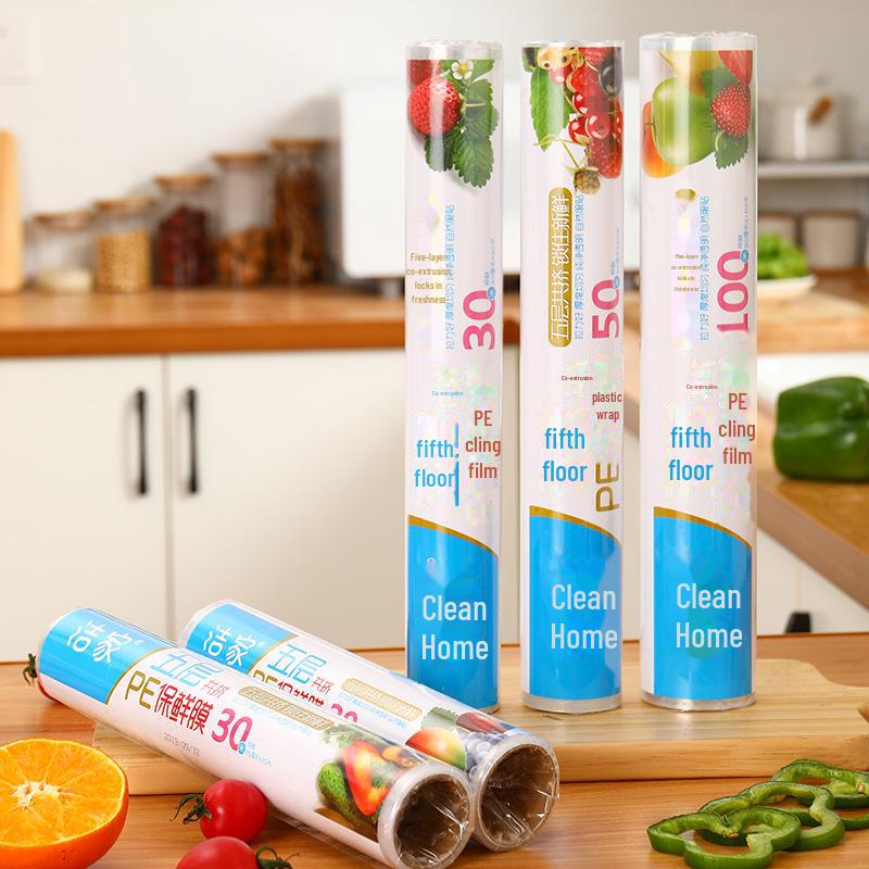 Large Roll PE Cling Film for Food, Vegetables & Fruits