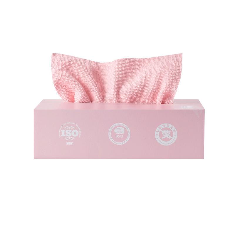20pcs Scouring Pad Reusable Household Pump-type Lazy Absorbent Cloth Thickened Kitchen Dishwashing Cloth Microfiber
