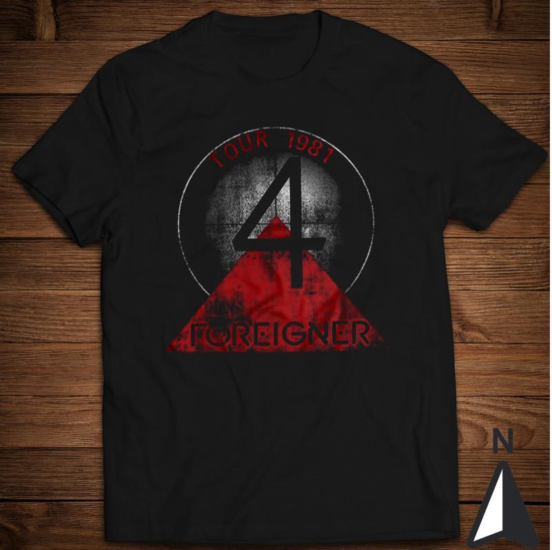 Tour 1981 Foreigner TShirt Concert TShirt Unisex S4XL MR208 Unisex T-Shirt XXL