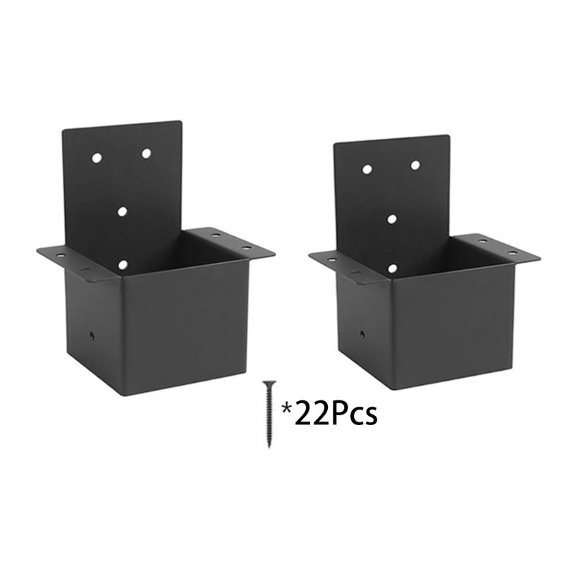 

2Pcs 4x4in Rafter Post Brackets Pergola Kits Stainless Steel Pergola Brackets Patios Pergola Post Connectors Easy to Use 1