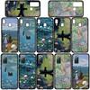 Cover for iPhone 17 16 15 Xiaomi Poco Redmi Note 14 13 12 11 Pro Max Samsung Galaxy S25 S24 S23 OPPO Huawei Art Claude Monet Waterlily Cat Phone Case