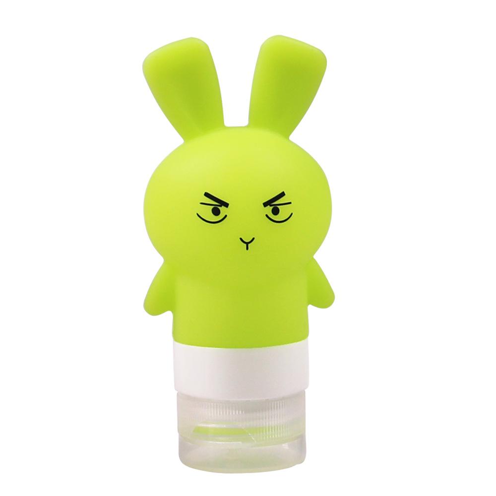 

Бутылка для хранения шампуня Косметика Бутылка лосьона Мультяшный кролик Силиконовая дорожная бутылка 70ML