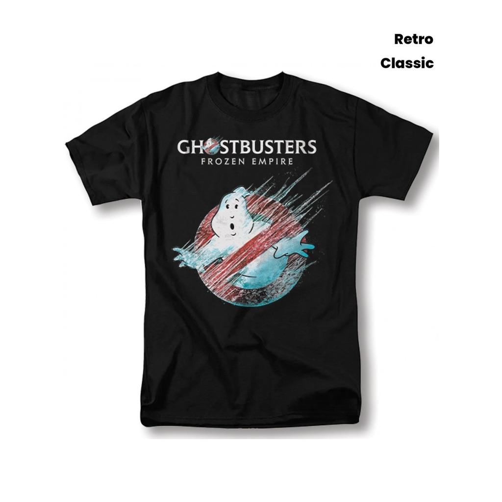Men's Vintage Ghost Catcher Logo Print Casual Short Sleeve Tee