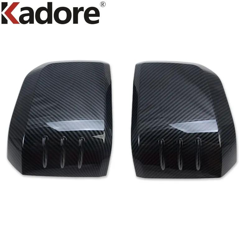 For Toyota HiAce Granvia Commuter - 2024 Carbon Fiber Car Side Door Rearview Mirror Covers Trim Accessories