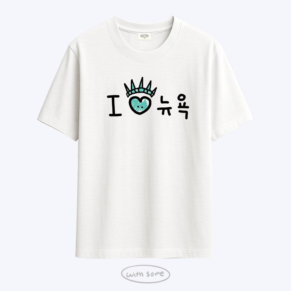Wideusseom Love Format I Love New York T-Shirt (Type B)