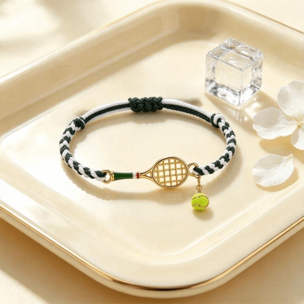 Bracciale Tessuto a Mano Bracciale Tessuto a Mano Design Leggero Bracciale per Coppia Bracciale Racchetta da Tennis per Donne