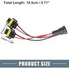 H11 H8 H9 Male Transfer Female Splitter Connector Adapter Socket Harness Cable Harness Connector Adapter (Set of 2)