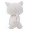 18cm Cute White Staring Cat Plush Toys Soft Fluffy Stuffed Anime Game Cat Plush Dolls Home Decor Fans Kids Birthday Xmas Gifts