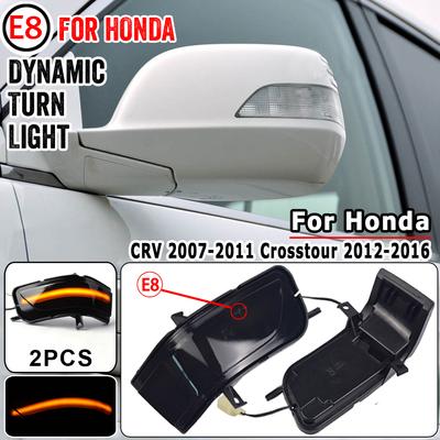 LED Dynamic Turn Signal Indicator Light Blinker Lamp For Honda CRV CR-V 2007-2011 Crosstour 2011-2016 Side Rearview Mirror
