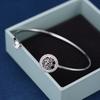 1pc Creative Hollow Tree Of Life Decor Open Bangle  Adjustable Hand Jewelry For Sister Thanksgiving Gift