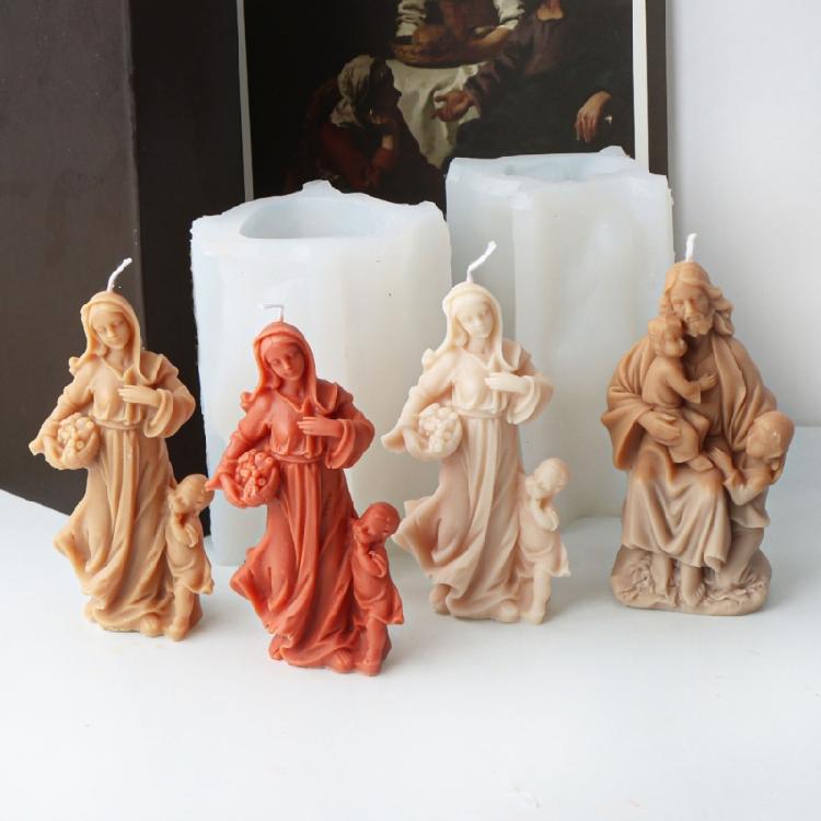 Cute Delicate Candle Molds Silicone Molds Candle Making Reusable Candle Molds