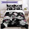 3-teiliges Bettbezug-Set (1 * Bettbezug + 2 * Kissenbezug, ohne Kern), Damon Salvatore Druck Weiches Ganzjahres-Bettwäscheset, Heim-Schlafzimmer-Dekor Geschenk