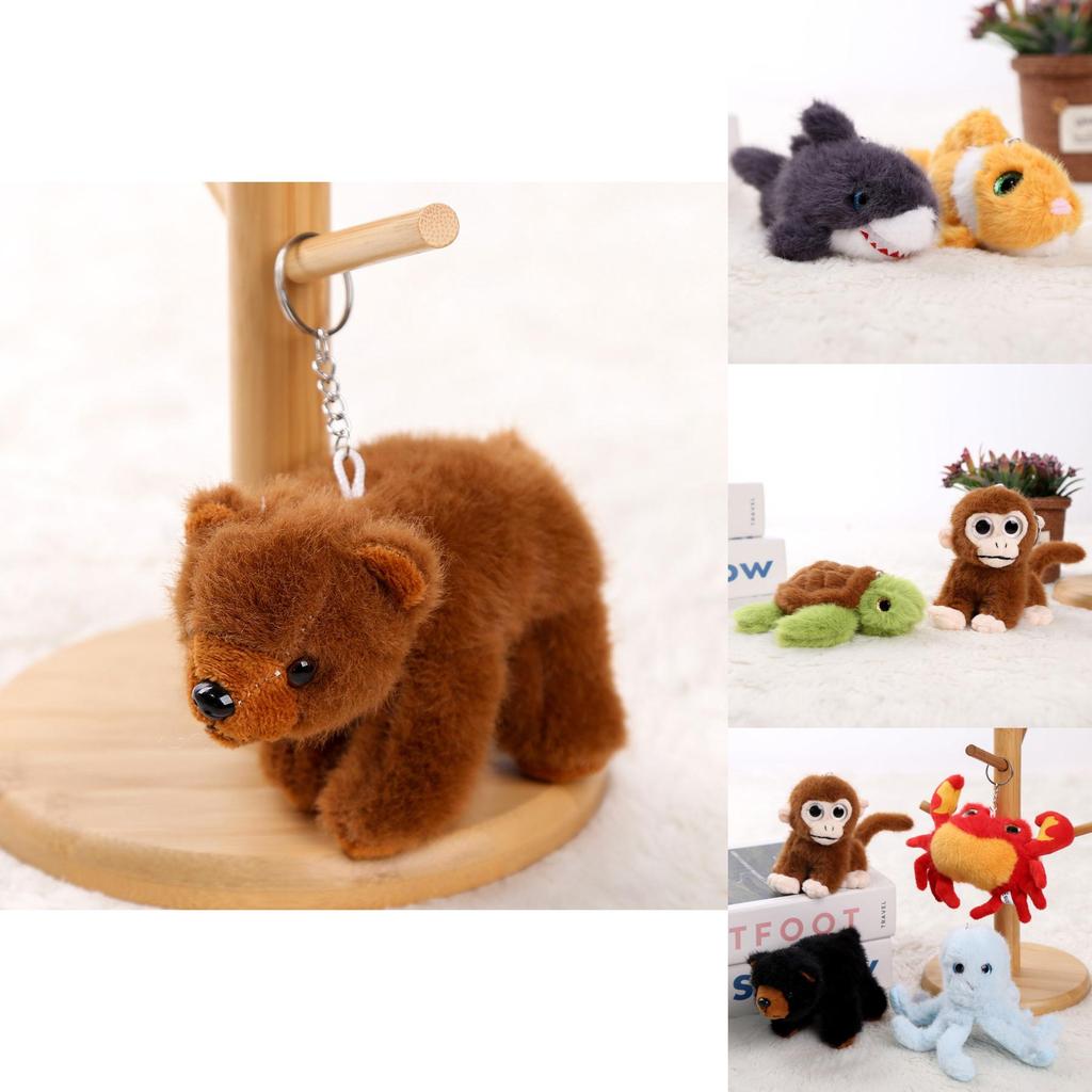 Marine Animal Stuffed Toy With Soft Pp Cotton For Gift For Girls And Bag Charm