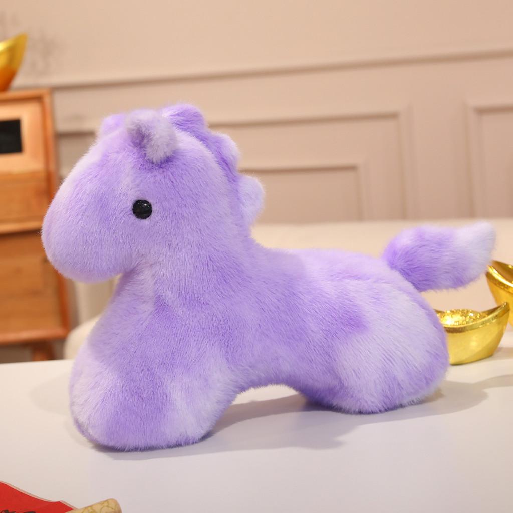 Rainbow Pony Plush Toy Cartoon Animal Decor For Kids And Collectors