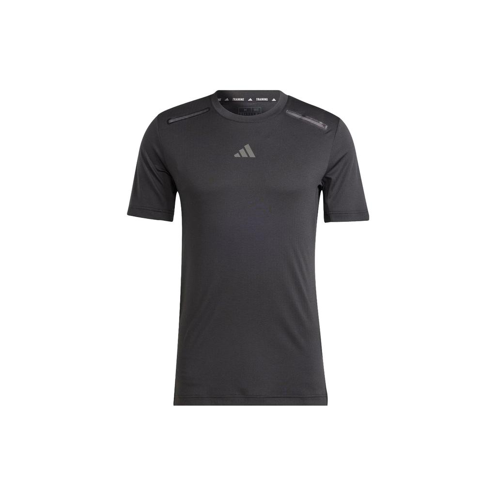 Adidas Heat.Rdy Hiit Elevated Tee Solid Logo Sports Fitness Short Sleeve T-Shirt Men Tops Black IM1099