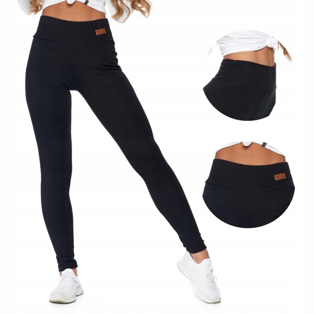 High Waist Opaque Black MORAJ Leggings S/M
