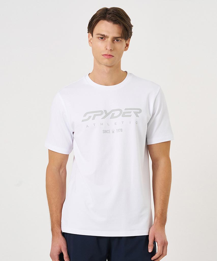 SPYDER Men'S Comfotech Cool Performance Textured Short Sleeve T-Shirt Splmcnrs205Mwht