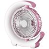 USB Desk Fan 3 Speeds with Colorful Light Portable Table Fan 360 Degree Rotatable Quiet for Home Office Bedroom Dorm Summer Gift